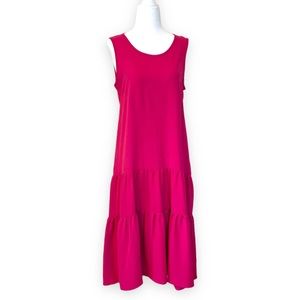Leslie Fay Pink Tiered Sleeveless dress. Size 14